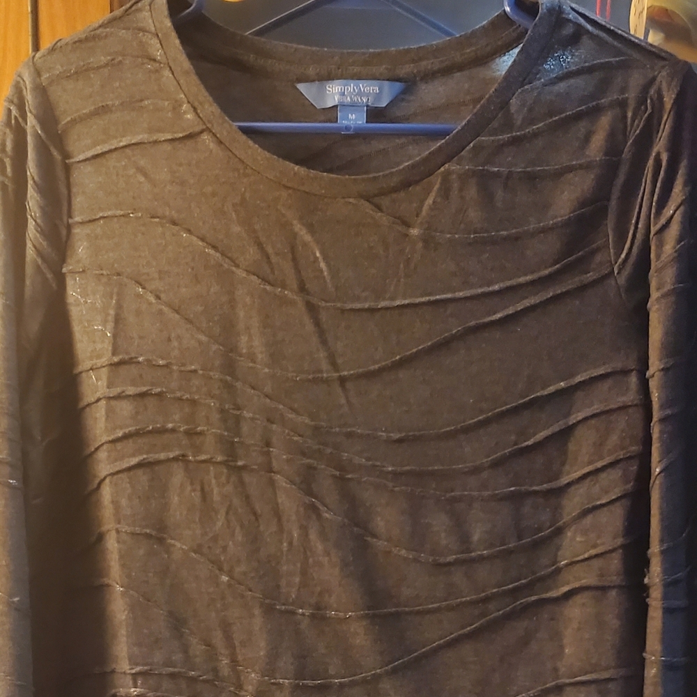 Women's Simply Vera Vera Wang Textured Crewneck Tee